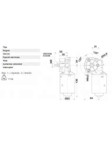 MOTOR LIMPIAPARABRISAS