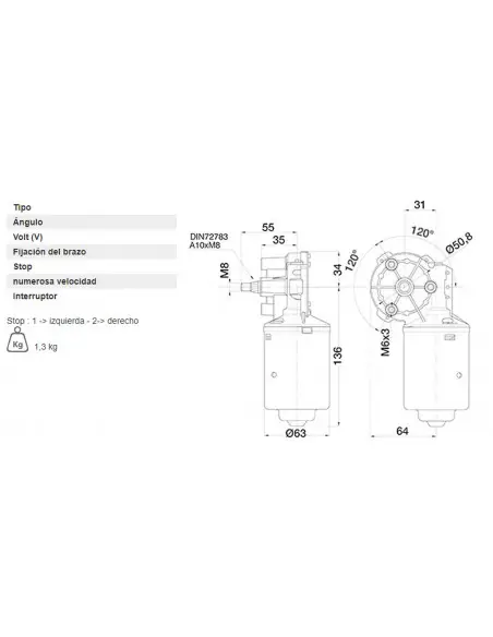 MOTOR LIMPIAPARABRISAS