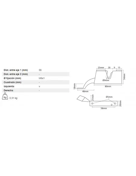 MANETA PUERTA IZQUIERDA