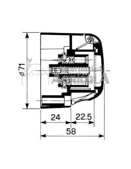 ENCHUFE DE PLÁSTICO 7 POLOS