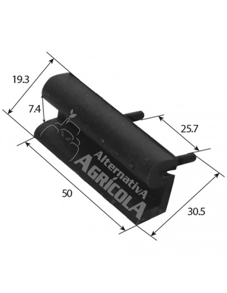 TOPE CAPÓ 50 x 20 x 11 mm