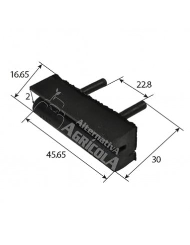 TOPE CAPÓ 50 x 16 x 11 mm