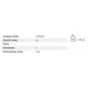 Espejo retrovisor 360 x 209 mm con soporte varilla Ø 25 mm plano izquierdo