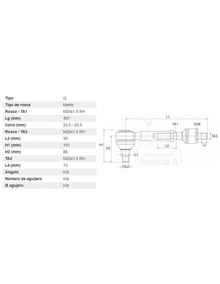 RÓTULA DE DIRECCIÓN + RÓTULA AXIAL