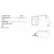 Espejo retrovisor 236 x 180 mm con soporte varilla Ø 20 mm plano derecho
