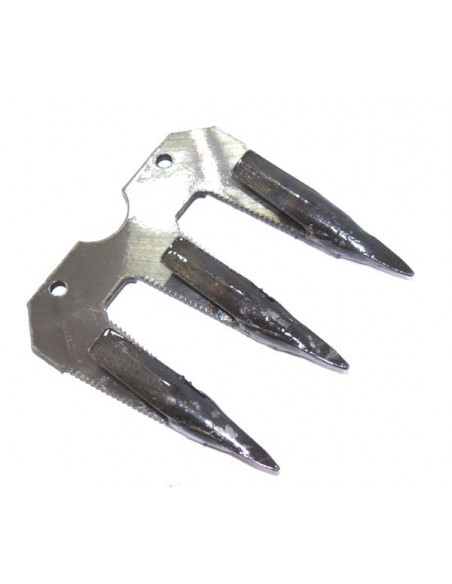 Dedo triple BCS Duplex agujero roscado