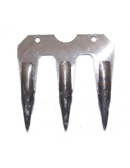 Dedo triple BCS Duplex agujero roscado