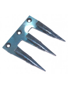 Dedo triple BCS Duplex agujero roscado