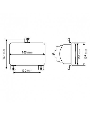 Óptica faro delantero tractor Massey Ferguson ,Landini y algunos New Holland
