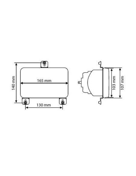 Óptica faro delantero tractor Massey Ferguson ,Landini y algunos New Holland
