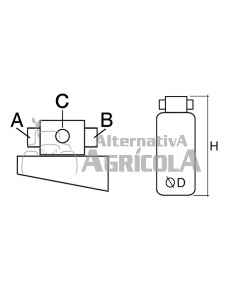 Deshidratador/Secador Con Filtro Tractores John Deere Series 8020 y 8030