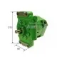 Bomba hidráulica de pistones tractor John Deere series 30 40 y 50 con Eje Chavetero y 23cc
