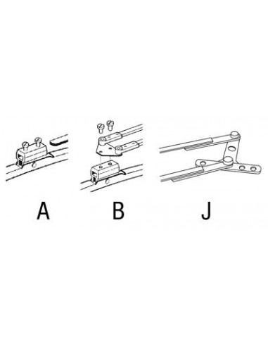 Escobilla limpiaparabrisas 500 mm soporte a brazo atornillado