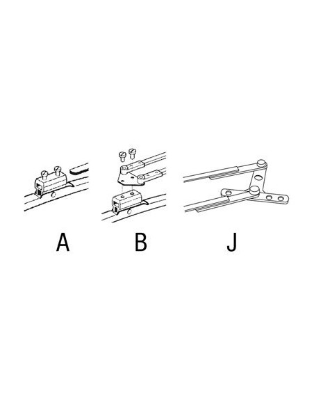 Escobilla limpiaparabrisas 500 mm soporte a brazo atornillado