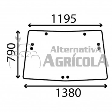 Parabrisas Fijo Tractor John Deere S/6000-6010-6020