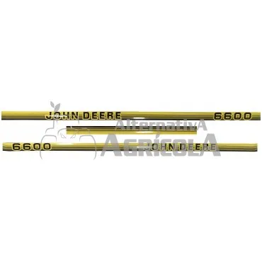 Juego de Pegatinas Tractores John Deere 6600