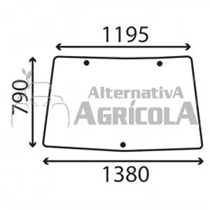 Parabrisas Fijo Tractor John Deere L12972