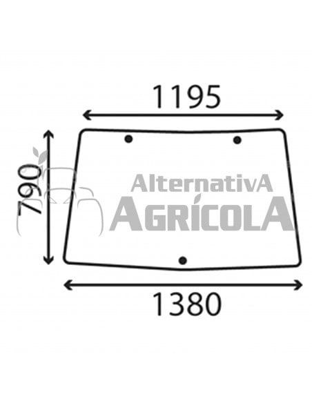 Parabrisas Fijo Tractor John Deere L12972