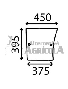 Cristal de puerta Inferior Izquierda y Derecha Tractor John Deere L57909
