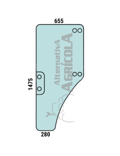 Cristal de puerta Izquierda Tractores John Deere ER047314