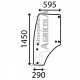Cristal de Puerta Izquierda Tractores John Deere R198624