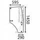 Cristal de puerta Derecha Tractores John Deere 6 Agujeros R198625