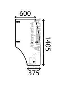 CRISTAL DE PUERTA DERECHO - ABOMBADO - TINTADO
