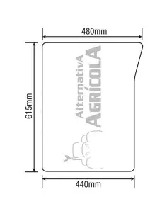 Cristal Delantero Inferior Derecho Tractores John Deere L114754