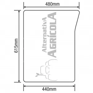 Cristal Delantero Inferior Derecho Tractores John Deere L114754