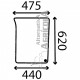 Cristal Delantero Inferior Izquierdo Tractores John Deere L114753