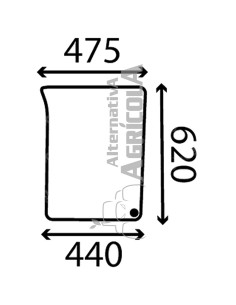 Cristal Delantero Inferior Izquierdo Tractores John Deere L114753