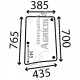 Cristal lateral Izquierdo Fijo/Abatible Tractores John Deere L78537