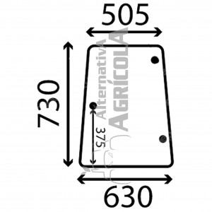 Cristal lateral Izquierdo y Derecho Tractor John Deere L61159