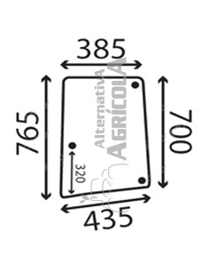 Cristal lateral Izquierdo Tractor John Deere L113306