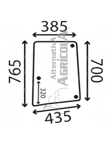 Cristal lateral Izquierdo Tractor John Deere L113306