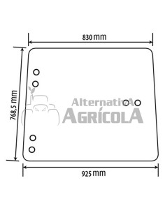Cristal lateral Izquierdo y Derecho para Tractores John Deere L38309