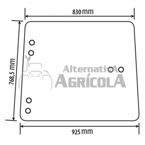 Cristal lateral Izquierdo y Derecho para Tractores John Deere L38309