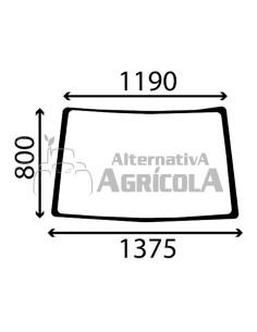 Cristal luna delantera tractor John Deere Serie 7000 y 7010