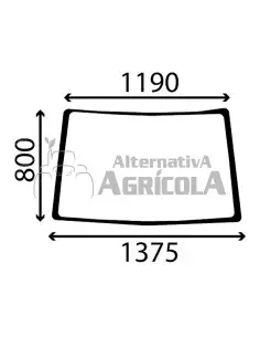 Cristal luna delantera tractor John Deere Serie 7000 y 7010