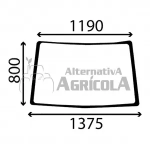 Cristal luna delantera tractor John Deere Serie 7000 y 7010