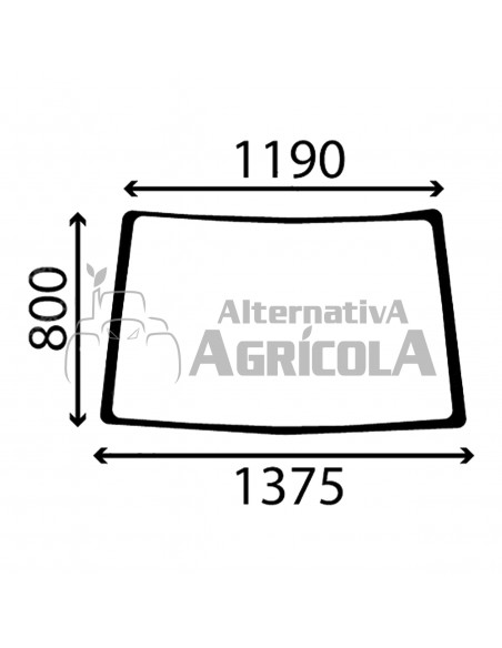 Cristal luna delantera tractor John Deere Serie 7000 y 7010
