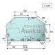 Cristal trasero superior Tractores John Deere ER047315