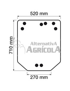Cristal trasero Tractor John Deere ER201044