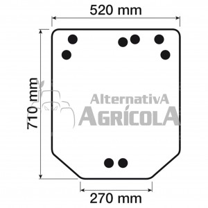 Cristal trasero Tractor John Deere ER201044