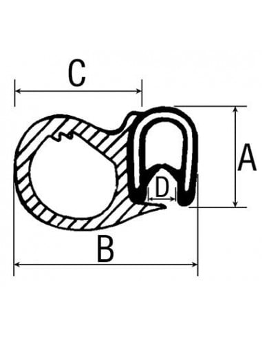 Perfil Goma Cristal Por Metro