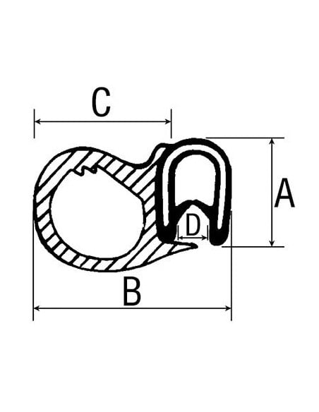 Perfil Goma Cristal Por Metro