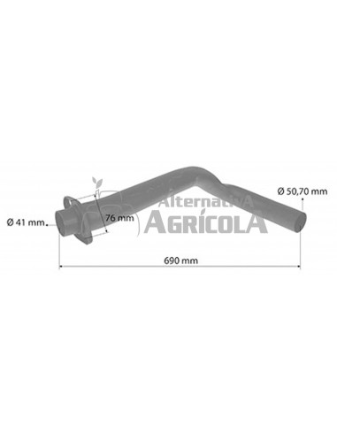 Codo de escape para Tractores John Deere AT20154