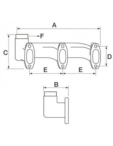 Colector Escape 3 Cilindros John Deere T20252