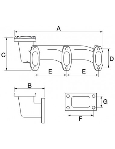 Colector Escape 4 Cilindros John Deere T20249