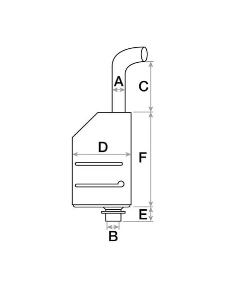 Silencioso Adatable Tractor John Deere (3 cilindros)